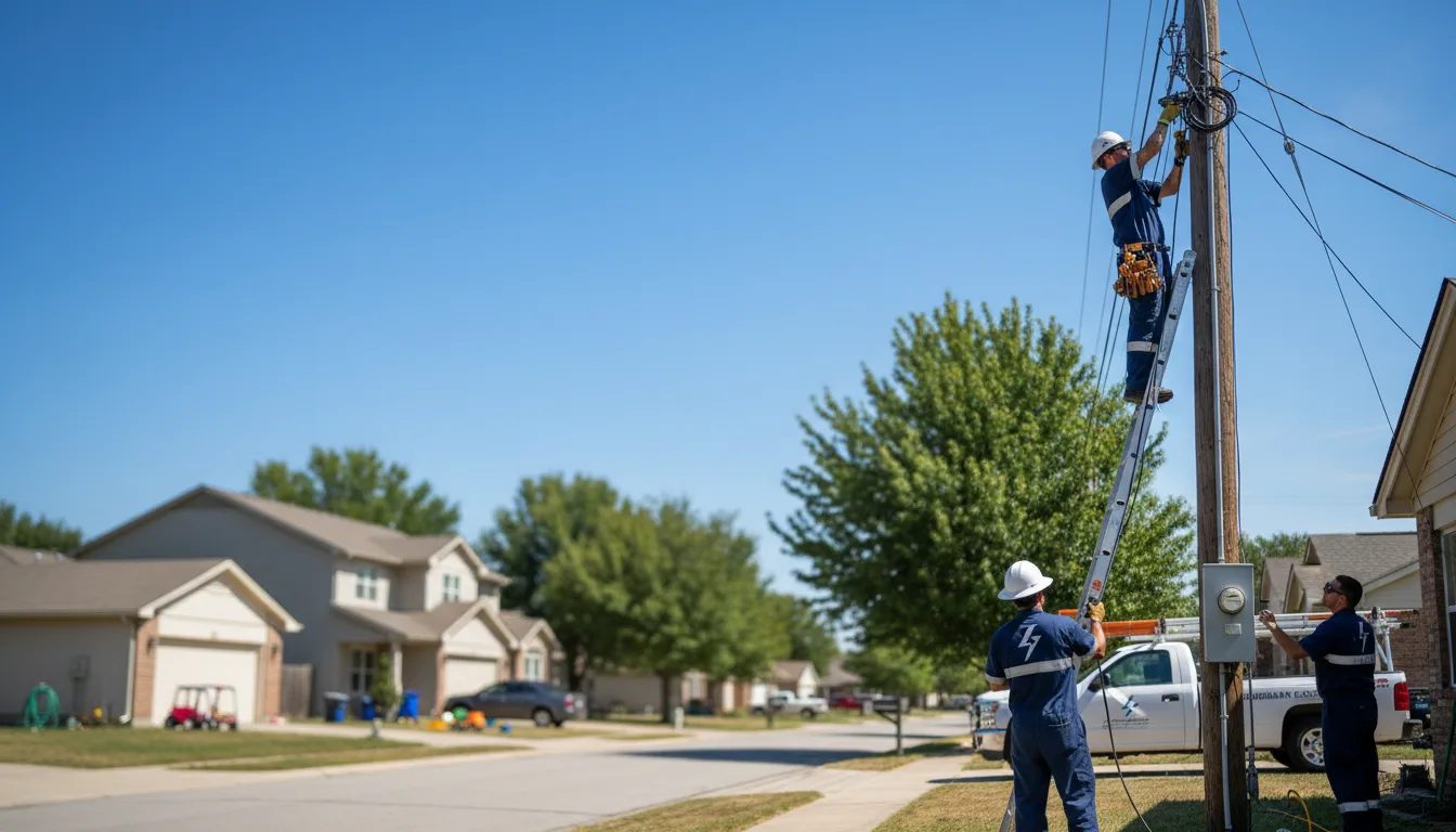 Residential electrician providing installation services in Littcarr, KY